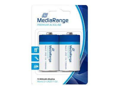 MediaRange Batterie Prem. Blister Mono D 1,5V/LR20 2Stk