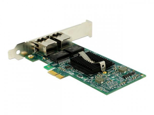 DELOCK PCI Express x1 Karte 2 x RJ45 Gigabit LAN i82576