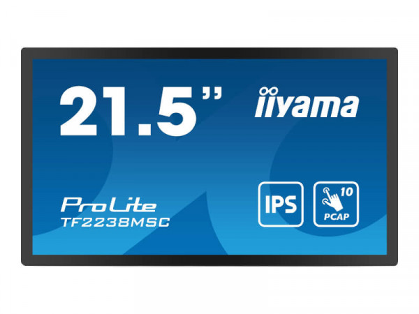 IIYAMA 54.5cm (21,5") TF2238MSC-B1 16:9 M-Touch HDMI+DP+USB