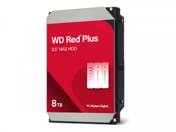 WD Red Plus 8.9cm (3.5") 8TB SATA3 5640 256MB WD80EFPX
