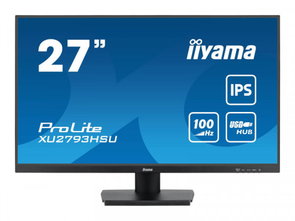 IIYAMA 68.6cm (27") XU2793HSU-B6 16:9 HDMI+DP+2xUSB IPS