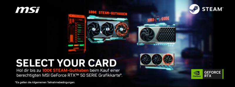 MSI Select your card