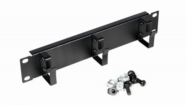 Equip 10" Kabeldurchführung mit Ringeinsatz, 1U schwarz