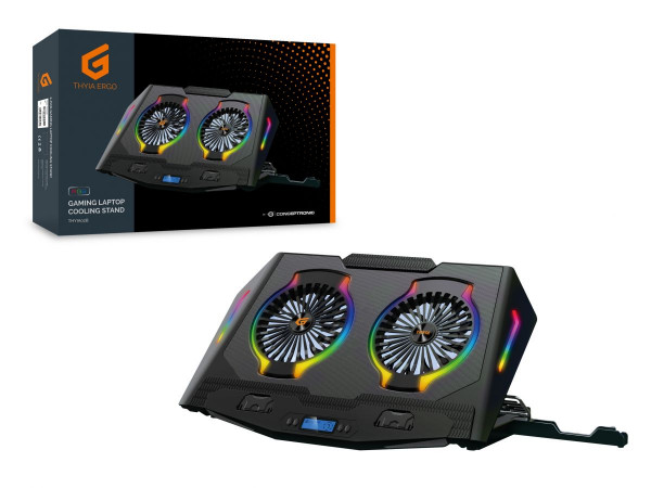 CONCEPTRONIC 2-Fan Cooling Pad (17.0")/ Ergonomisch Gaming