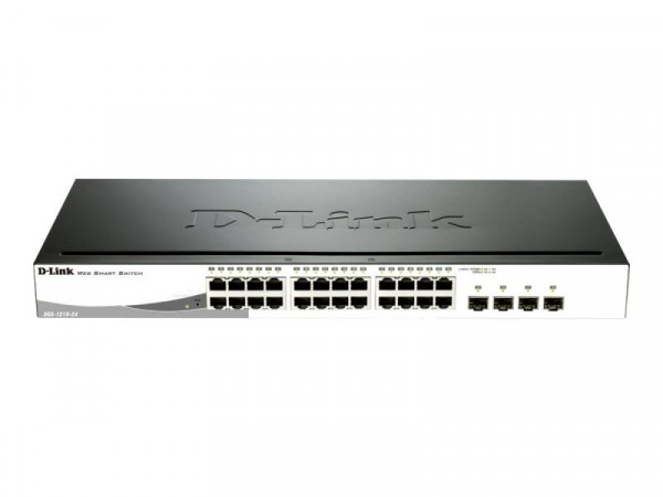 Switch 440mm D-Link DGS-1210-24P 4*Combo/24*GE PoE