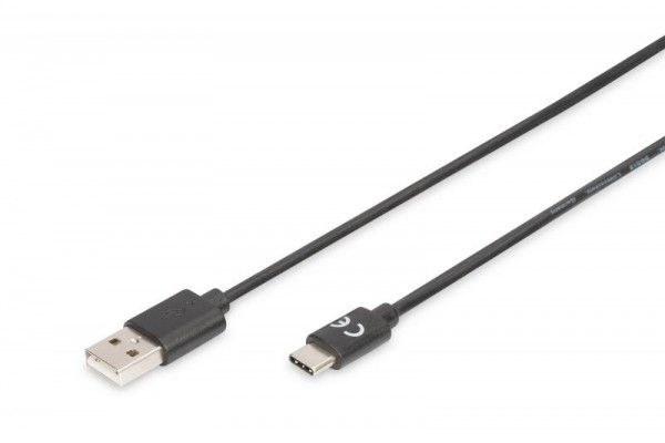 DIGITUS USB Typ C Verbindungskabel, Typ C auf A