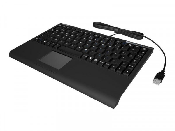 Tastatur Keysonic ACK-540U+ (US) Mini SoftSkin black