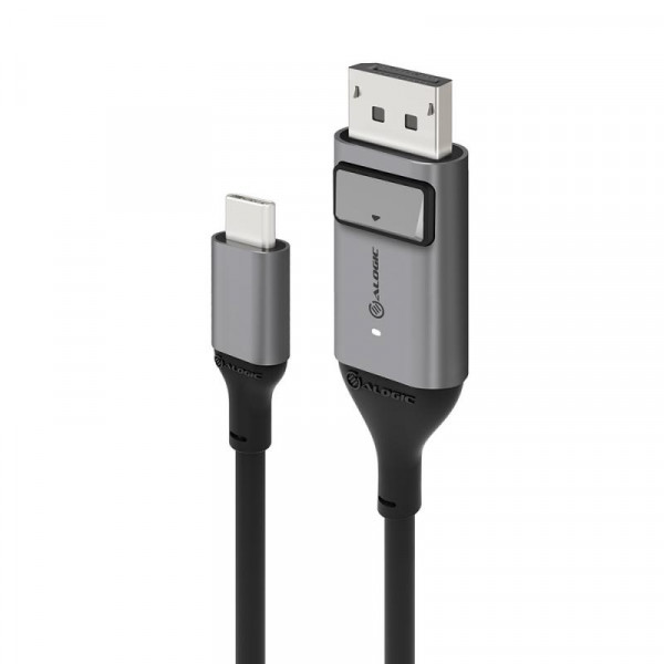 Alogic USB Kabel USB-C to DPort M/M 1m 4K 60Hz grau