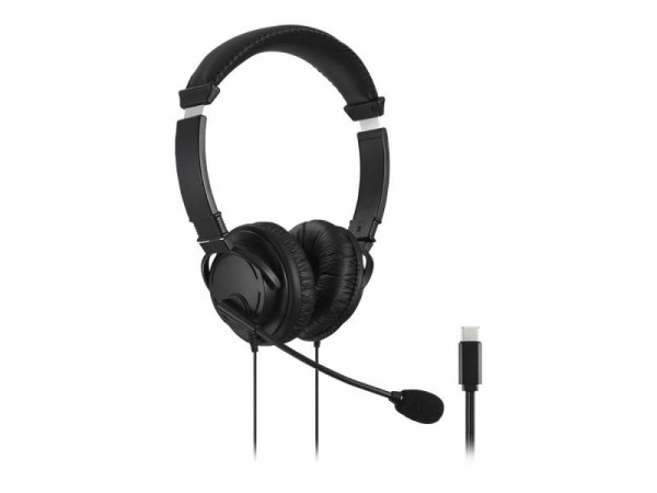 Kensington Headset Hi-Fi mit Mikrofon, USB-C, schwarz
