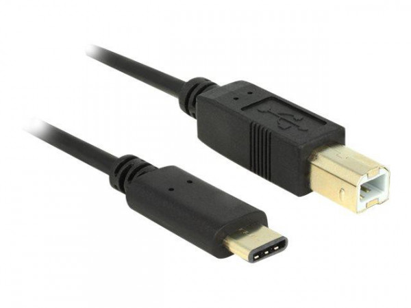 USB Kabel Delock C -> B St/St 2.00m schwarz