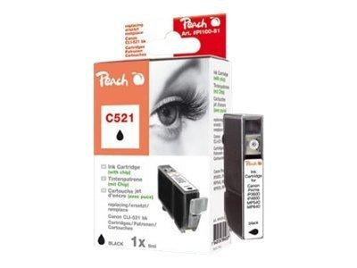 Patrone Peach komp. zu Canon CLI-521BK PhotoBlack