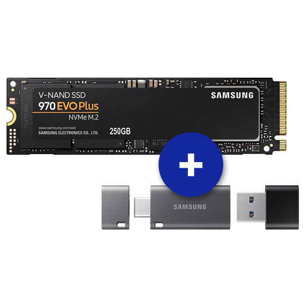SSD 250GB Samsung 970 EVO Plus + Gratis 32GB USB Stick