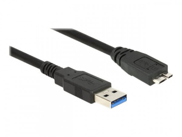 USB Kabel Delock USB3.0 A -> Micro-B St/St 1.00m schwarz