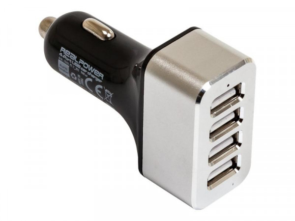 RealPower 4-port USB Car Charger