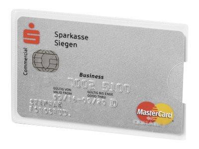 DURABLE Kreditkartenhülle RFID SECURE 3 Stück silber