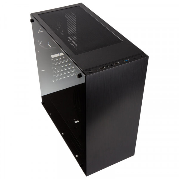 Kolink Stronghold Midi-Tower, Tempered Glass - schwarz