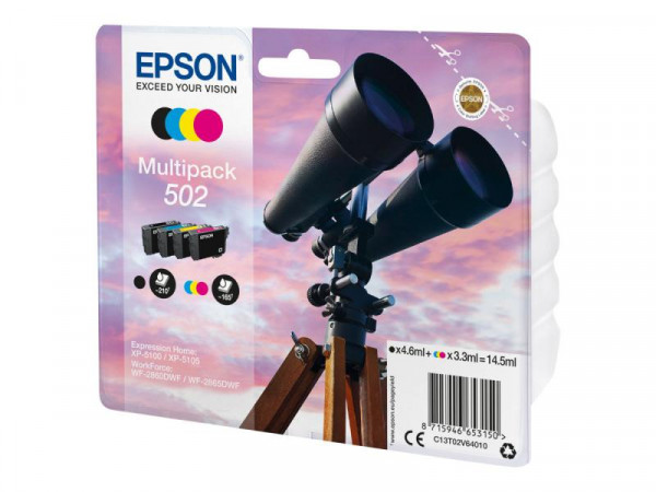 Patrone Epson 502 Multipack 4erPack black + Color