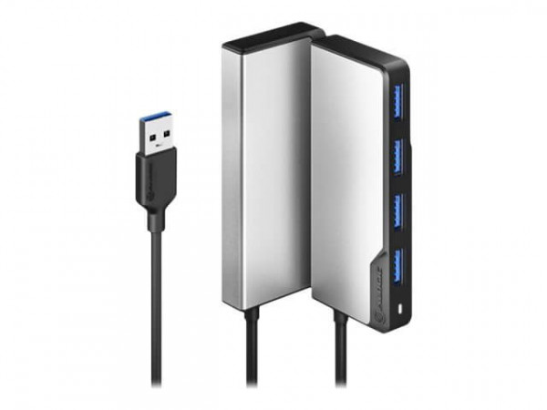 Alogic USB-A HUB 4 in 1 space grau