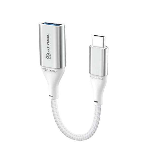 Alogic Adapter Ultra USB 3.1 USB-C to USB-A 15cm silber
