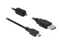 USB Kabel Delock A -> Mini-B St/St 1.50m schwarz