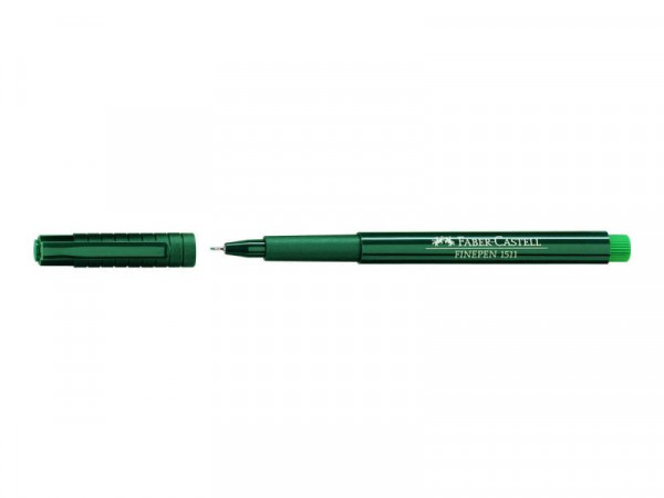 FABER-CASTELL Faserschr. Finepen 1511 0,4 mm grün 10Stk.