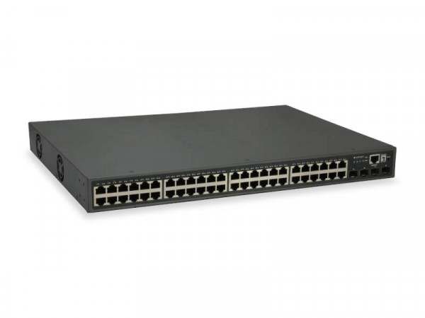 LevelOne Switch 48x GE GTP-5271 4x10GSFP+19" 400W 48xPoE+