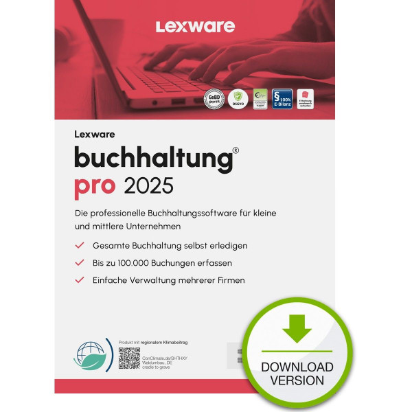 Lexware ESD buchhaltung pro 2025 Download Jahresversion