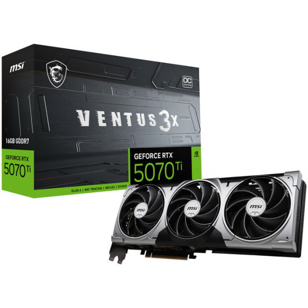 MSI RTX5070TI Ventus 3X OC 16GB GDDR HDMI 3xDP