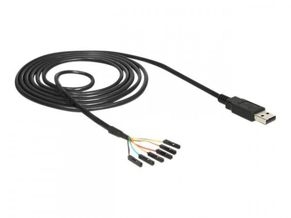 USB Kabel Delock TTL 6Pin Pinheader -> A Bu/St 1.80m (3,3 V)