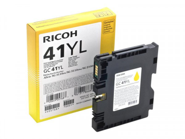 Ricoh Patrone GC41YL Gel yellow Low Yield 405768