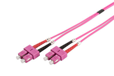 DIGITUS LWL Patchkabel SC -> SC 1.00m Multimode Duplex OM4