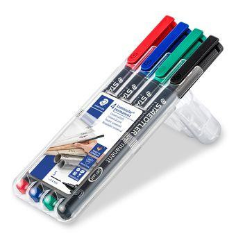 STAEDTLER Folienstift Lumocolor S perm 4St