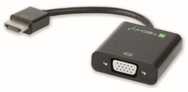 Techly HDMI zu VGA Konverter mit Audio und Micro-USB
