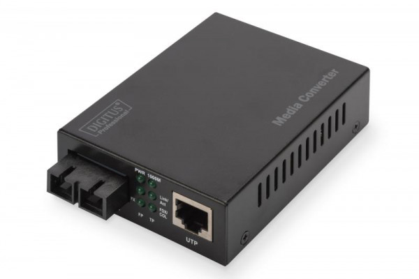 DIGITUS Medienkonverter Gigabit Ethernet, Multimode, SC