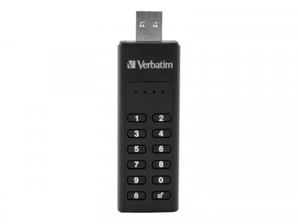 USB-Stick 128GB Verbatim 3.2 Typ A Keypad Secure Drive AES