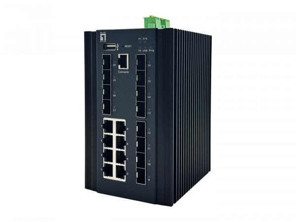 LevelOne Switch 20x GE IGX-2072 8x 1GbE,8x 2.5GbE SFP+ sw
