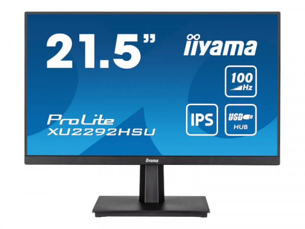 IIYAMA 54.5cm (21,5") XU2292HSU-B6 16:9 HDMI+DP+USB IPS bl
