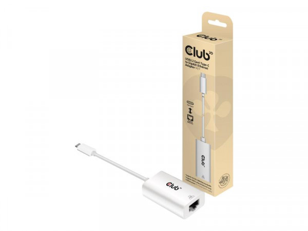 Club3D Adapter USB 3.2 Typ C > RJ-45 Gigabit LAN St/Bu
