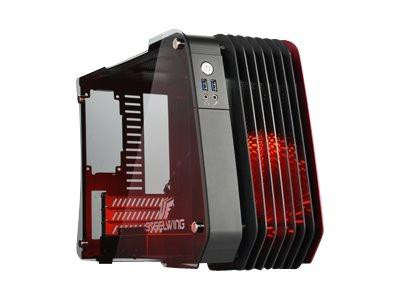 Gehäuse Enermax Micro-ATX Steelwing Dynamic Red Aluminium