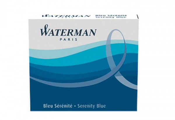 Waterman Tintenpatrone Inter. Serenity Blue 6 Stück