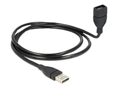 USB Verl. Delock A -> A St/Bu 1.00m ShapeCable sw