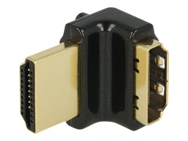 HDMI Adapter Delock A -> A Bu/St 270° oben 4K Metallgehäu