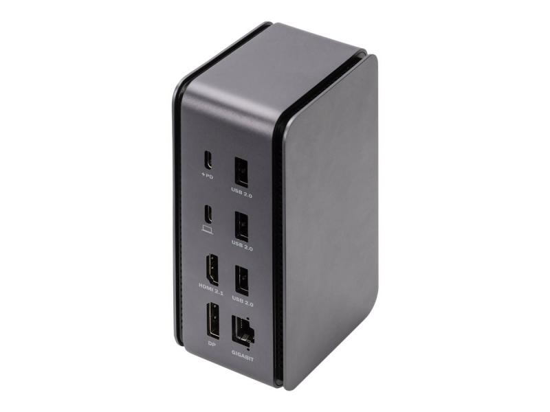 DIGITUS 14 Port USB-C Dockingstation 8K grau | K&M Computer 