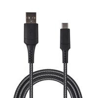 2GO USB Ladekabel "Xtreme"-schwarz-100cm für USB Type C 3.1