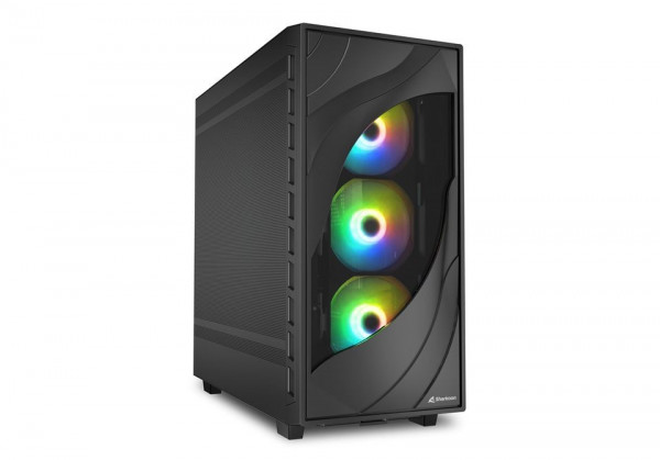 Sharkoon Gehäuse Rebel C80M RGB ATX 1xMetall schwa