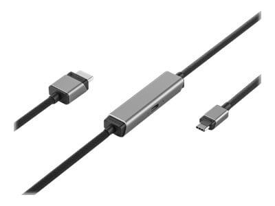 Alogic Adapterkabel USB-C -> HDMI mit 100W PD M/M 1m spacegr