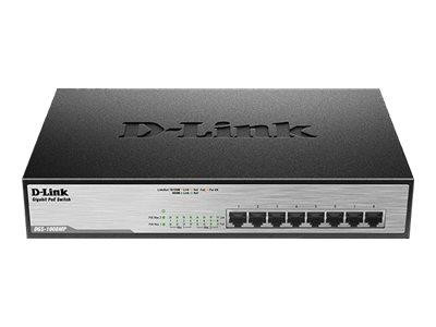 Switch 280mm D-Link DGS-1008MP 8*GE PoE+