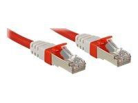 Lindy Patchkabel Cat6(A) SSTP / S/FTP PIMF rot 5.00m 10Gbit