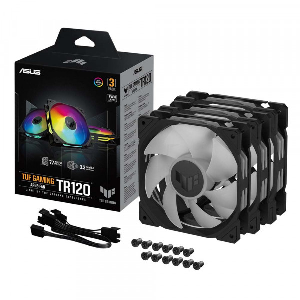 ASUS Lüfter TUF GAMING TR120 FAN ARGB BLK 3IN1