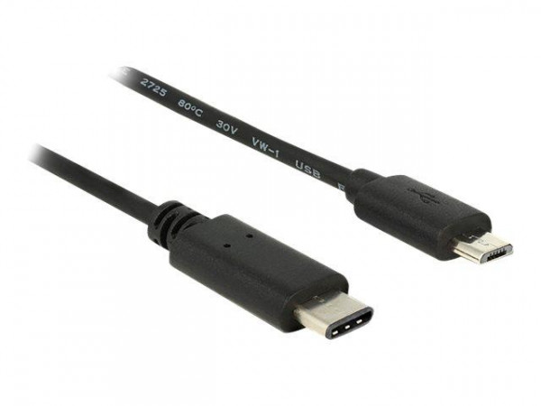 USB Kabel Delock C -> Micro-B St/St 2.50m schwarz
